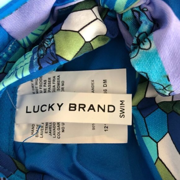 Lucky Brand Womens Swimsuit - V-Neck Underwire Once-Piece Small - Picture 8 of 9